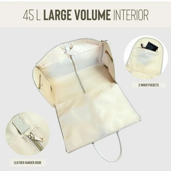 Elegant White Duffel Bag - Picture 5 of 6